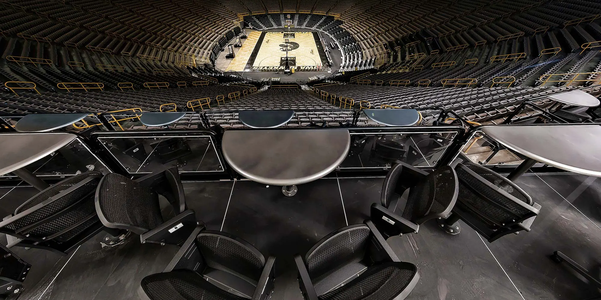 Carver Terrace Seating Overhead Court View